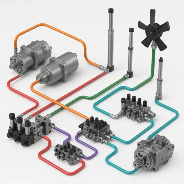 CASE D150C Hydraulic Schematic – Complete Hydraulic System for Crawler Dozer