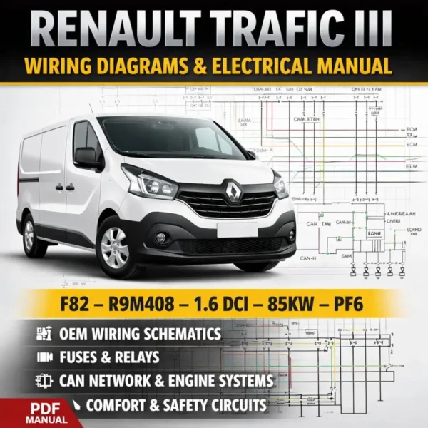 Renault Trafic III F82 wiring diagrams and electrical manual with OEM schematics