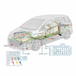 Mazda 5 CW electrical wiring diagram manual showing fuse box, connectors and CAN network