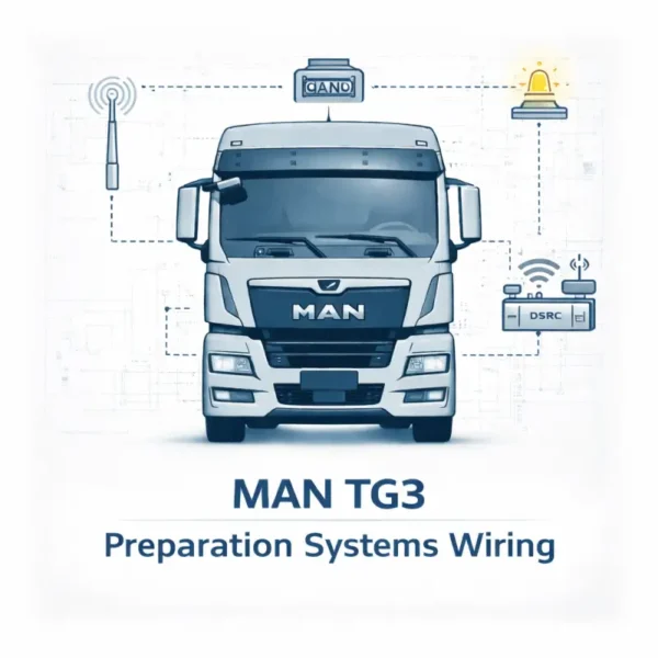 MAN TG3 preparation wiring diagram roof AC CB radio winter lights tolling CAN auxiliary schematic