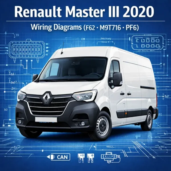 Renault Master III F62 2020 electrical wiring schematic manual cover image