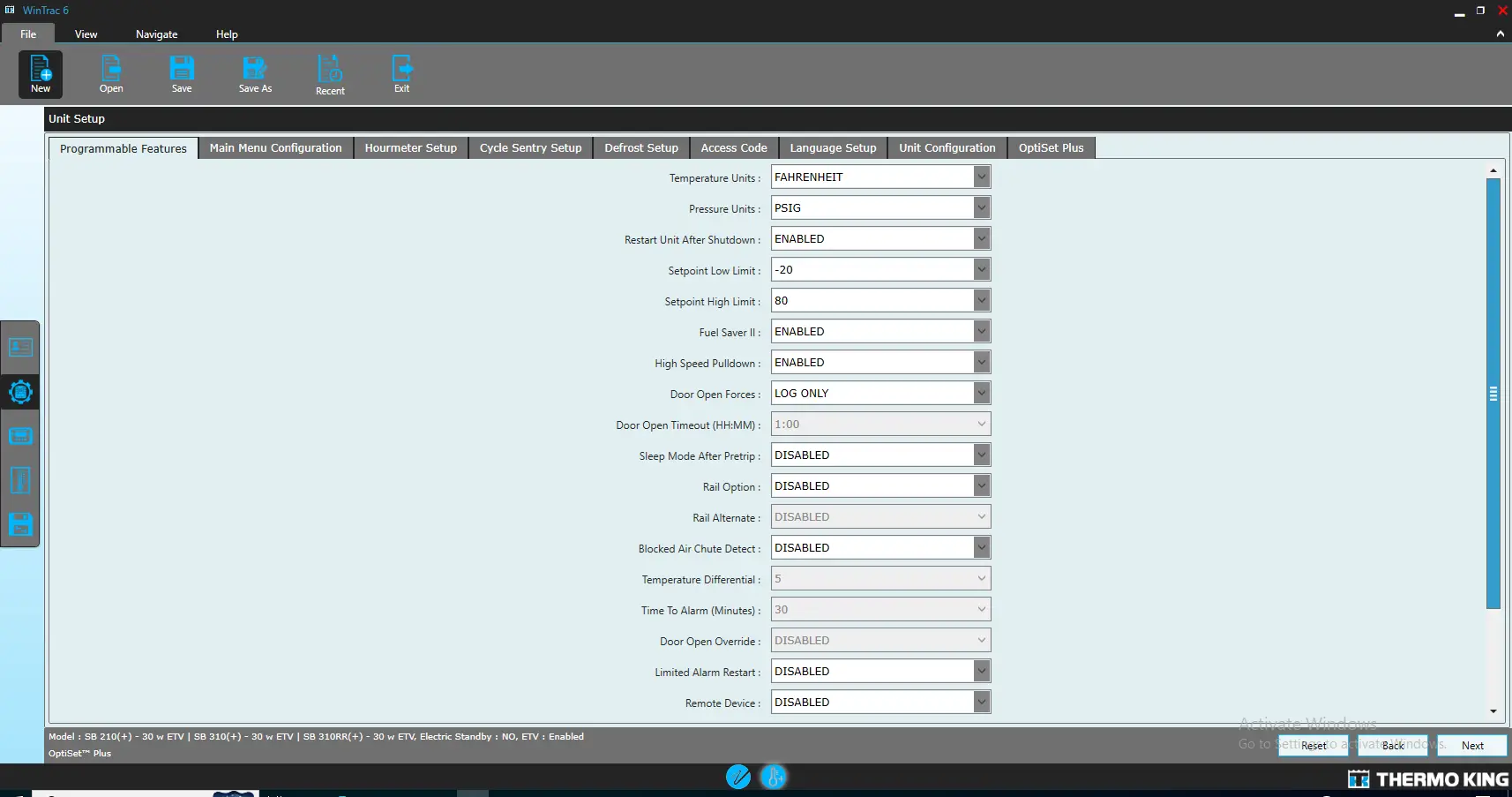 Thermo King WINTRAC Dealer Diagnostic Software for Transport Refrigeration Units