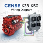 Cummins CENSE K38 K50 Wiring Diagram | ECM Pinout, Sensors, Dual Bank System & Data Links (Bulletin 3666138)