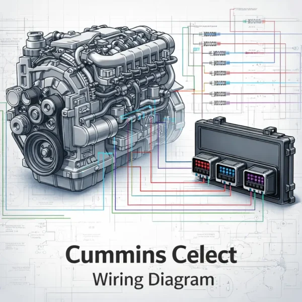 Cummins Celect ECM wiring diagram injector sensor pinout electrical schematic blueprint