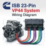 Cummins ISB 23 pin wiring diagram VP44 ECM pinout sensor fuel system schematic