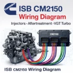 Cummins ISB CM2150 wiring diagram ECM pinout injector DPF VGT turbo sensor schematic blueprint