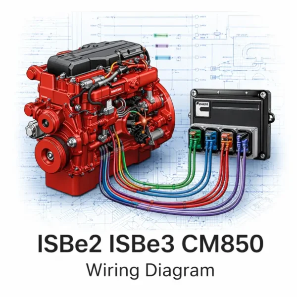 Cummins ISBe2 ISBe3 CM850 wiring diagram ECM pinout injector sensor J1939 schematic blueprint