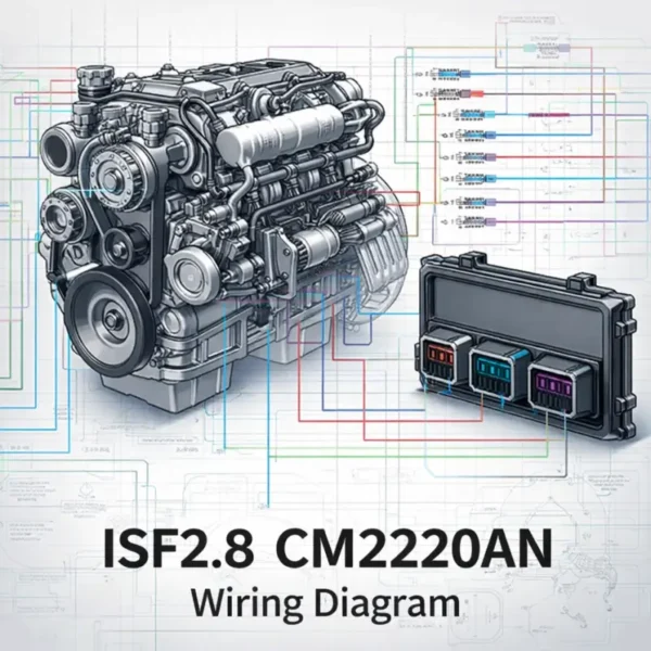 Cummins ISF2.8 CM2220AN wiring diagram ECM pinout injector sensor CAN bus schematic
