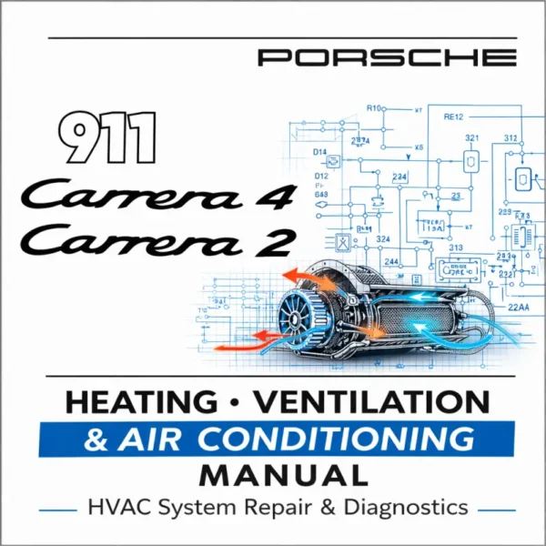 Porsche 911 Carrera 2 Carrera 4 964 HVAC heating ventilation air conditioning workshop manual cover