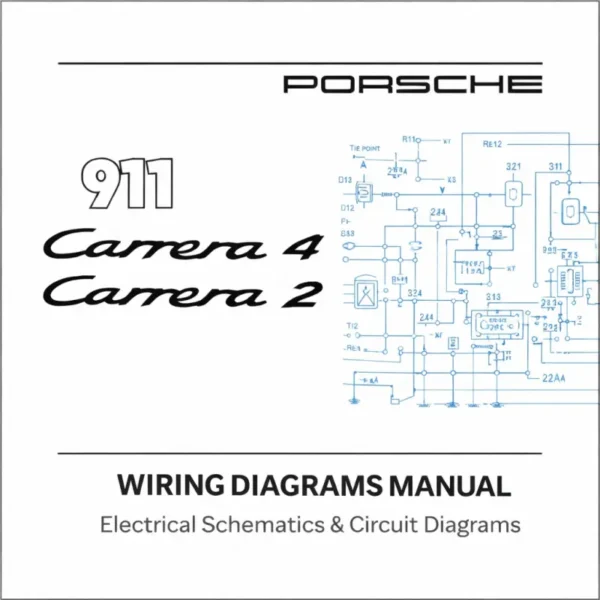 Porsche 911 Carrera 2 Carrera 4 964 wiring diagrams electrical schematics manual