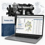 Perkins SPI2 service and parts catalog software for Perkins engine repair manuals, spare parts lookup, and maintenance documentation