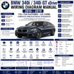 BMW 340i and 340i GT xDrive 2016-2019 wiring diagram manual PDF for 3.0L turbo electrical system, DME, DSC, PT-CAN, power distribution, AWD, and OEM circuit schematics