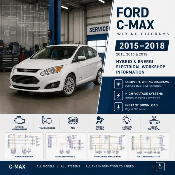 Ford C-Max wiring diagrams 2015 2016 2018 Energi Hybrid electrical schematics