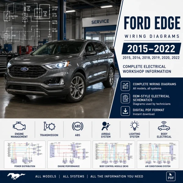 Ford Edge wiring diagrams 2015 2016 2018 2019 2020 2022 electrical schematics
