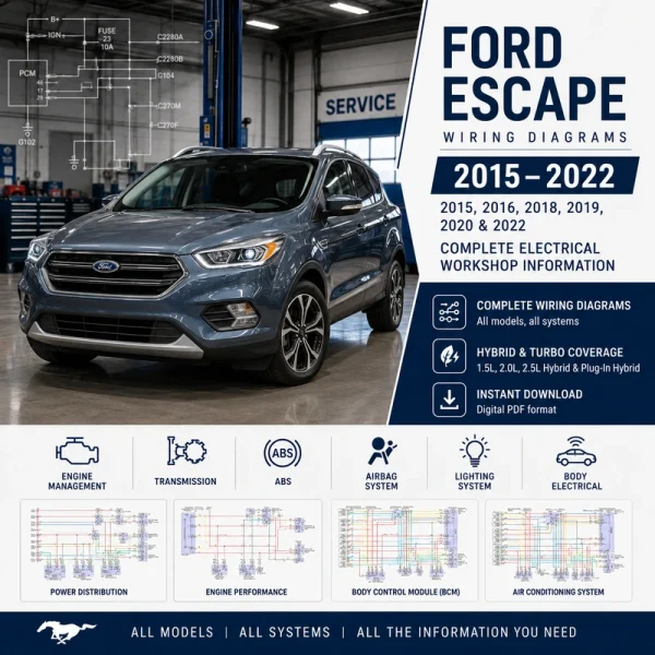 Ford Escape wiring diagrams 2015 2016 2018 2019 2020 2022 electrical schematics