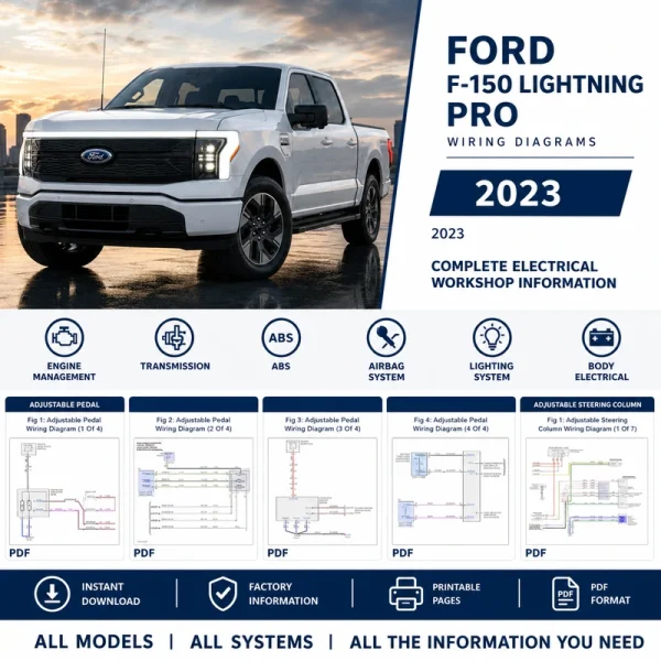 Ford F-150 Lightning Pro wiring diagrams 2023 EV electrical schematics