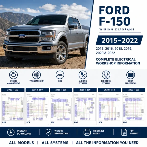 Ford F-150 wiring diagrams 2015 2016 2018 2019 2020 2022 electrical schematics