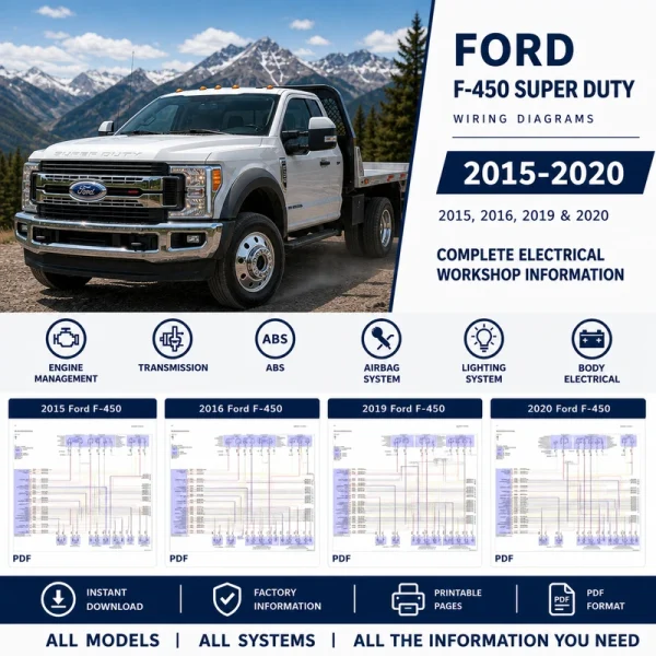 Ford F-450 Super Duty wiring diagrams 2015 2016 2019 2020 electrical schematics