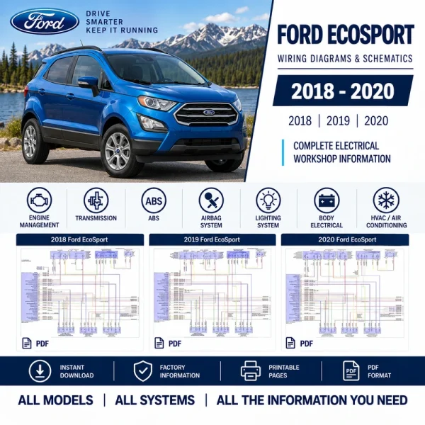 Ford EcoSport wiring diagrams 2018 2019 2020 electrical schematics