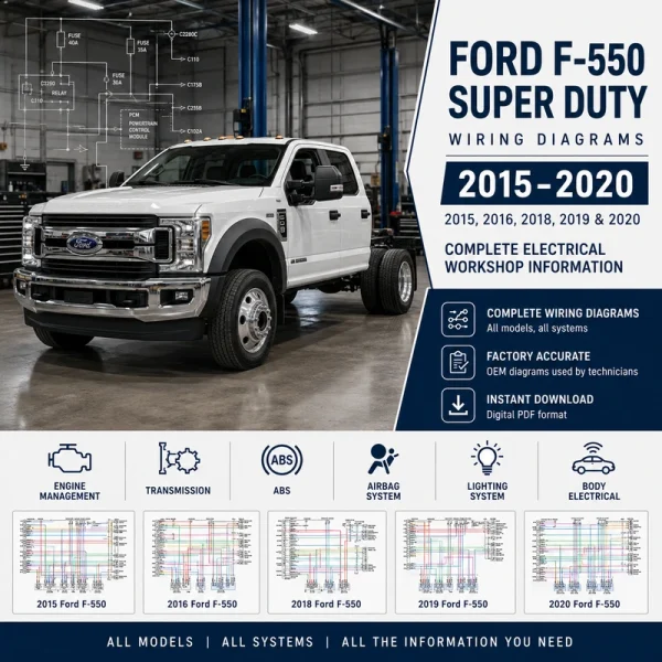 Ford F-550 Super Duty wiring diagrams 2015 2016 2018 2019 2020 electrical schematics