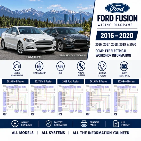 Ford Fusion wiring diagrams 2016 2017 2018 2019 2020 electrical schematics