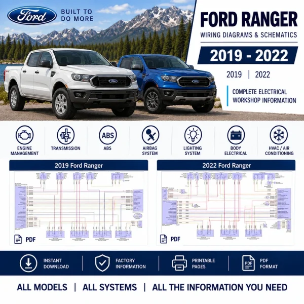 Ford Ranger wiring diagrams 2019 2022 2.3L Turbo electrical schematics