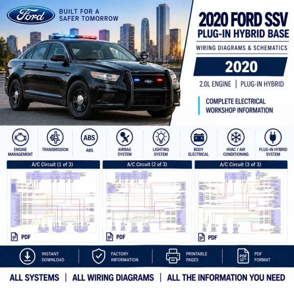 Ford SSV Plug-in Hybrid wiring diagrams 2020 2.0L PHEV electrical schematics