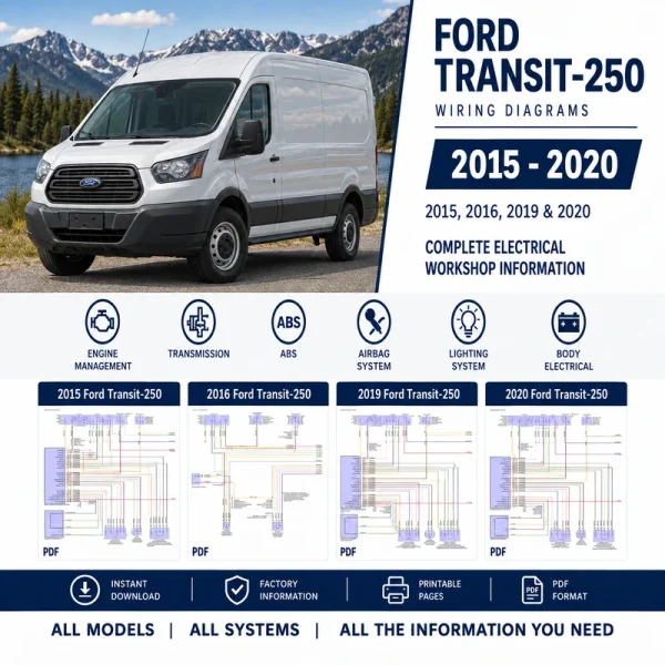 Ford Transit-250 wiring diagrams 2015 2016 2019 2020 electrical schematics