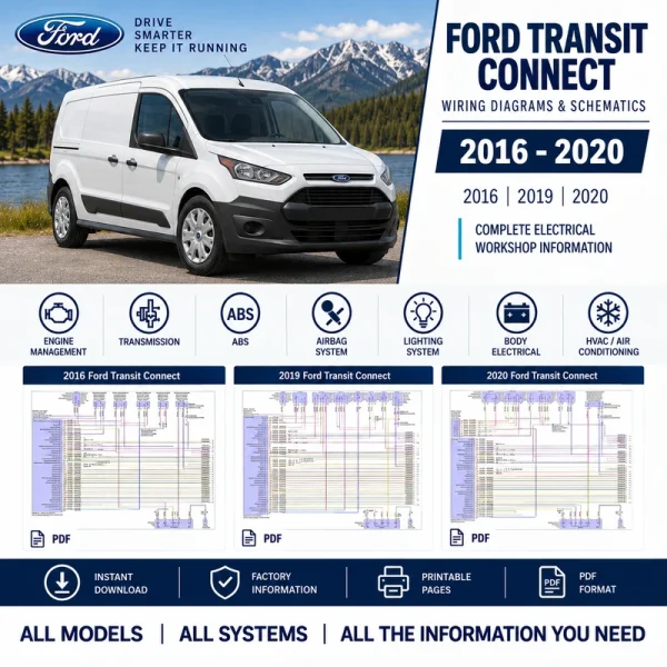 Ford Transit Connect wiring diagrams 2016 2019 2020 electrical schematics