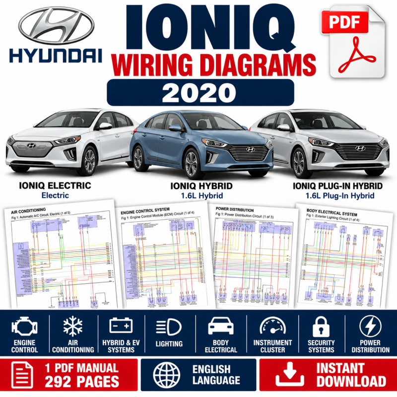 Hyundai Ioniq Wiring Diagrams 2020 Hyundai Ioniq Electric, Hybrid and Plug-In Hybrid 2020 wiring diagram manual