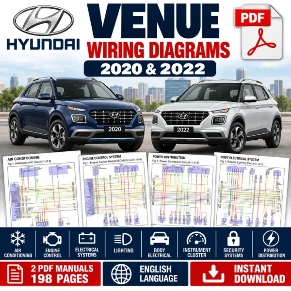 Hyundai Venue SEL wiring diagram manuals for 2020 and 2022